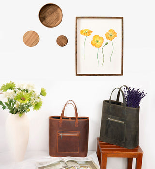 Valetto Leather Tote Bag