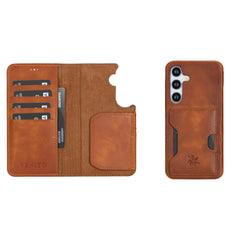 Funda tipo billetera de cuero con bloqueo RFID Florence para Samsung Galaxy S24