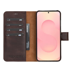 Funda tipo billetera de cuero con bloqueo RFID Florence para Samsung Galaxy S24