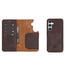 Funda tipo billetera de cuero con bloqueo RFID Florence para Samsung Galaxy S24