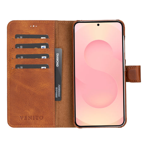 Florence RFID Blocking Leather Wallet Case for Samsung Galaxy S25 Plus