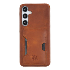 Funda tipo billetera de cuero con bloqueo RFID Florence para Samsung Galaxy S24 Plus