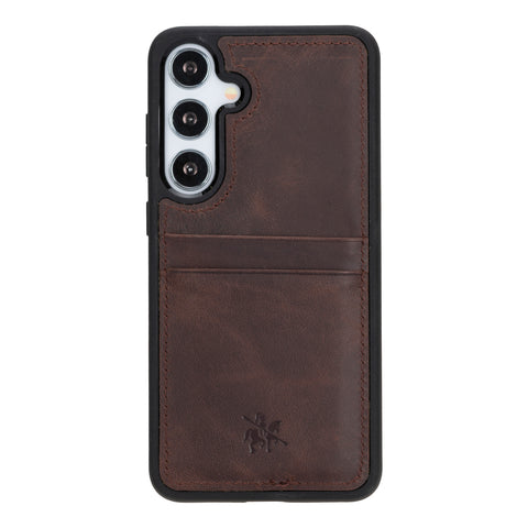 Funda tipo billetera de cuero Capri Snap On para Samsung Galaxy S24 Plus