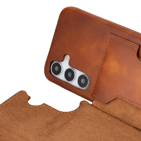 Florence RFID Blocking Leather Wallet Case for Samsung Galaxy S25