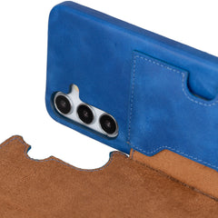 Funda tipo billetera de cuero con bloqueo RFID Florence para Samsung Galaxy S24 Plus