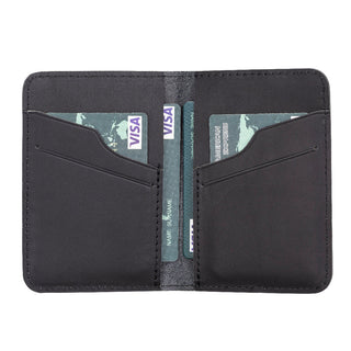 Enrico Genuine Leather Card Holder - Coal