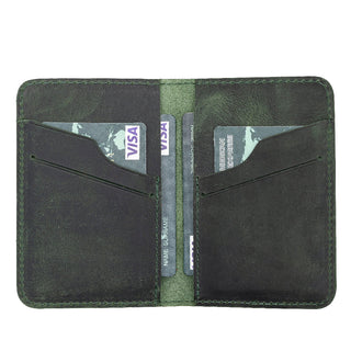 Enrico Genuine Leather Card Holder - Forest Green