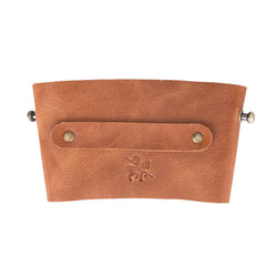 Salerno Leather Coffee Cup Carrying Case