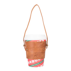 Salerno Leather Coffee Cup Carrying Case