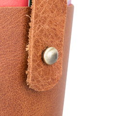 Salerno Leather Coffee Cup Carrying Case