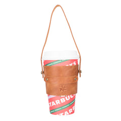Salerno Leather Coffee Cup Carrying Case