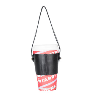 Salerno Leather Coffee Cup Carrying Case