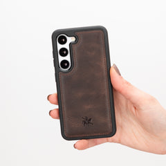 Funda de cuero Lucca Snap On para Samsung Galaxy S23