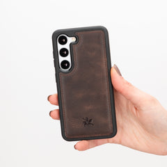 Funda de cuero Lucca Snap On para Samsung Galaxy S23