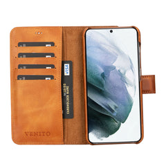 Funda tipo billetera de cuero con bloqueo RFID Florence para Samsung Galaxy S23 Plus
