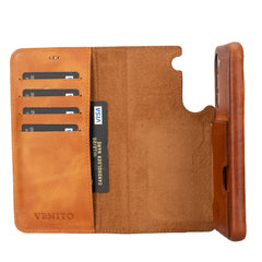 Funda tipo billetera de cuero con bloqueo RFID Florence para Samsung Galaxy S23 Plus