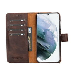 Funda tipo billetera de cuero con bloqueo RFID Florence para Samsung Galaxy S23 Plus