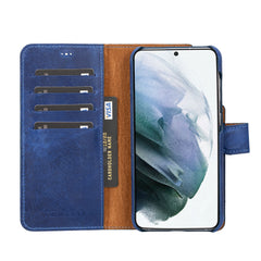 Funda tipo billetera de cuero con bloqueo RFID Florence para Samsung Galaxy S23 Plus