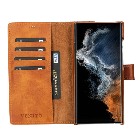 Florence RFID Blocking Leather Wallet Case for Samsung Galaxy S23 Ultra
