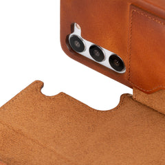 Funda tipo billetera de cuero con bloqueo RFID Florence para Samsung Galaxy S23