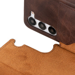 Funda tipo billetera de cuero con bloqueo RFID Florence para Samsung Galaxy S23
