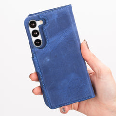 Funda tipo billetera de cuero con bloqueo RFID Florence para Samsung Galaxy S23 Plus