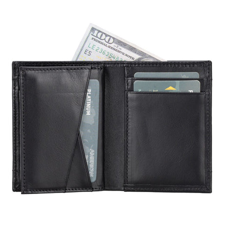 Airmaka Leather Card Holder With Airtag Slot