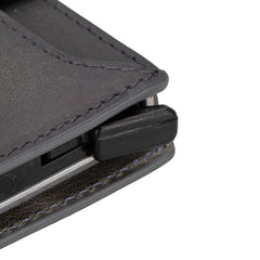 Leather Zip Mechanical Card Holder