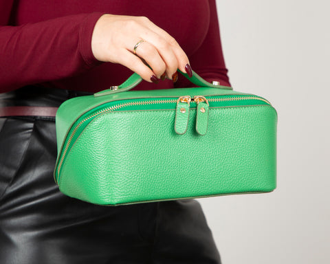 Ella Leather Make up Bag