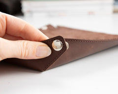Tapete de escritorio mediano de cuero Venito 