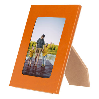 Leather Photo Frame, 22x17cm (15x10 Photo) - Sandy Tan