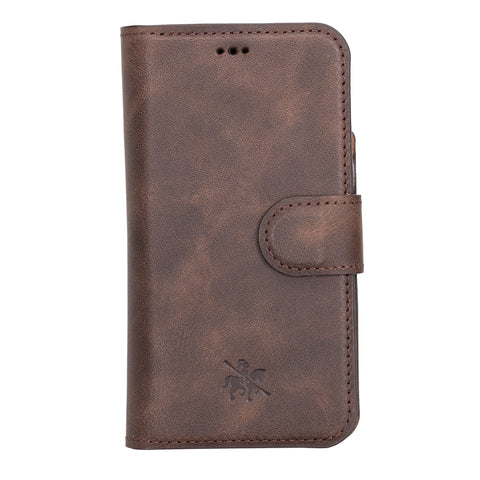 Funda tipo billetera de cuero Florence para iPhone 13 Mini