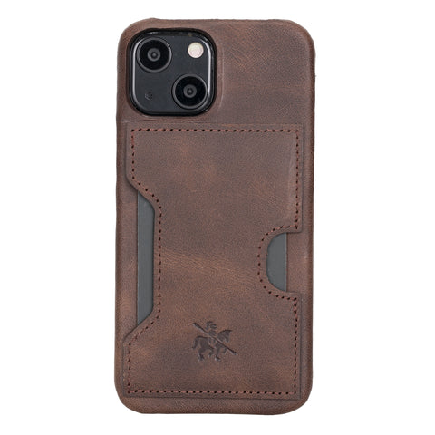 Funda tipo billetera de cuero Florence para iPhone 13 Mini