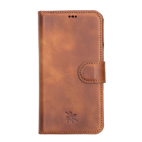 Funda tipo billetera de cuero con bloqueo RFID Florence para iPhone 13