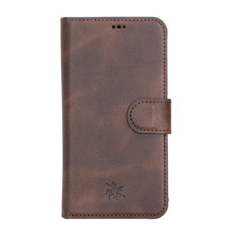 Funda tipo billetera de cuero con bloqueo RFID Florence para iPhone 13