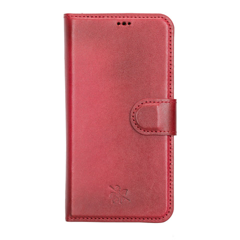 Funda tipo billetera de cuero con bloqueo RFID Florence para iPhone 13
