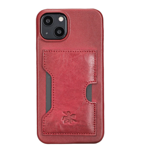 Funda tipo billetera de cuero con bloqueo RFID Florence para iPhone 13