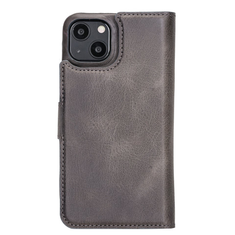 Funda tipo billetera de cuero con bloqueo RFID Florence para iPhone 13