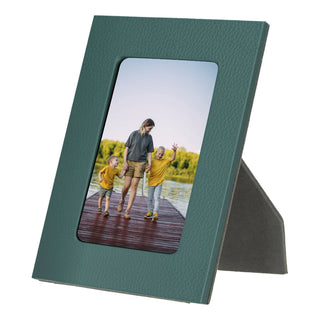 Leather Photo Frame, 22x17cm (15x10 Photo) - Emerald