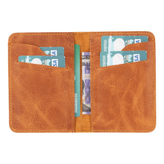 Enrico Genuine Leather Card Holder - Golden Tan
