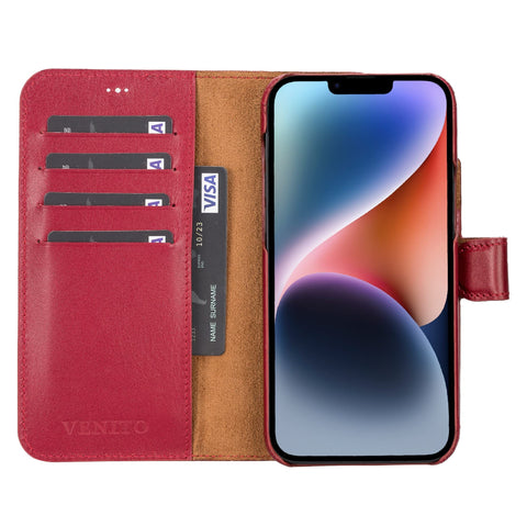 Florence RFID Blocking Leather Wallet Case for iPhone 14 Plus