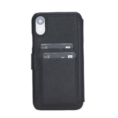 Funda tipo billetera de cuero con bloqueo RFID Siena para iPhone XR