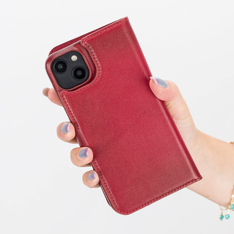 Florence RFID Blocking Leather Wallet Case for iPhone 14 Plus