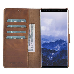 Funda tipo billetera de cuero con bloqueo RFID Florence para Samsung Galaxy Note 9