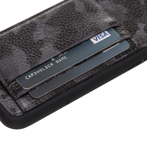 Pisa Snap On Leather Wallet Case with Stand for iPhone XR