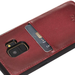 Funda tipo billetera de cuero Cosa Snap On para Samsung Galaxy S9