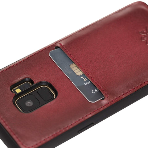 Cosa Snap On Leather Wallet Case for Samsung Galaxy S9
