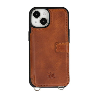 Fermo Leather Crossbody Wallet Phone Case for iPhone 15