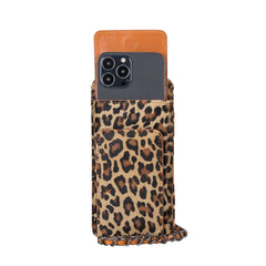 Bolso para teléfono Vittoria Universal Slim tipo bandolera de cuero 