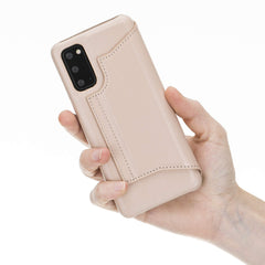 Venice RFID Blocking Leather Wallet Stand Case for Samsung Galaxy S20